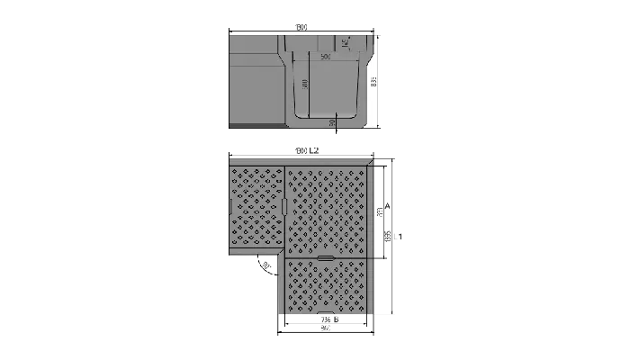 U Shape Drain L Junction